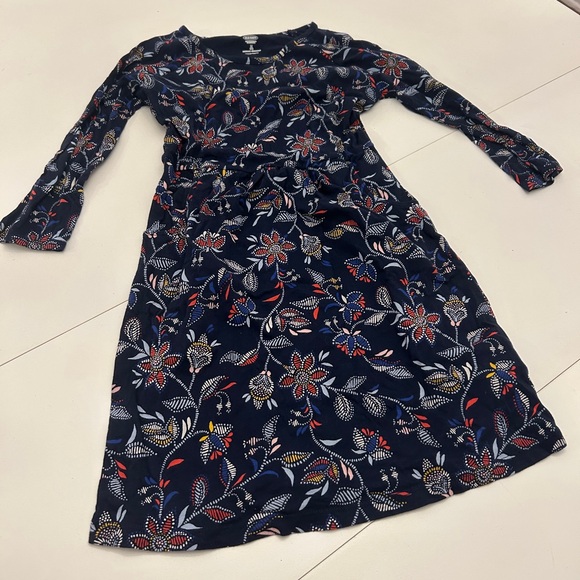 Old Navy Other - Old Navy Kids Floral Dress - Navy and Red